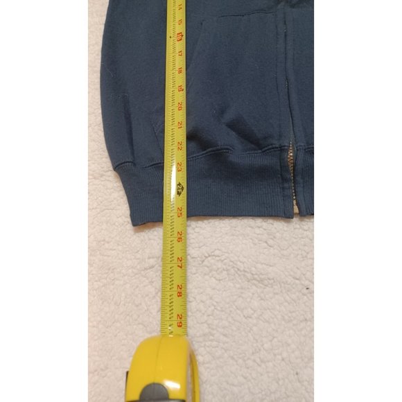 Cotton Net Ocean Isle Beach, NC Men's Navy Full Zip Hoodie Sz S Pockets - Picture 8 of 9